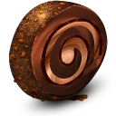 Roll cream chocolate