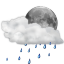 Status night scattered showers weather