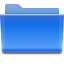 Blue folder places