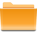 Places folder orange