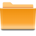 Places folder orange