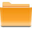 Places folder orange