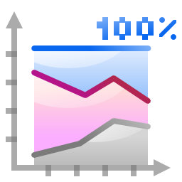 Actions Office Chart Area Percentage Oxygen 128px Icon Gallery