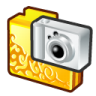 Folder digital camera gold