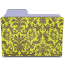 Chartreuse ieda damask folder
