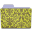 Chartreuse ieda damask folder