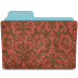 Crimson damask folder