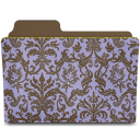 Hyacinthy damask folder