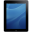 Tablet ipad front blue computer hardware background