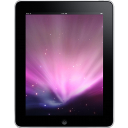 Ipad tablet front computer space hardware background