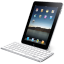 Tablet ipad with computer keyboard hardware iphone