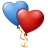 Balloons heart hearts valentine love favourite fav