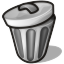 Trash bin recycle erase empty hardware
