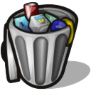 Bin trash recycle full folder