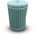 Binclosed trash cans cartoon