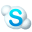 Christmas snowball snowballs logo social skype