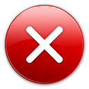 Delete exit quit terminate error cancel close delete icon square