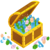 Treasure chest open