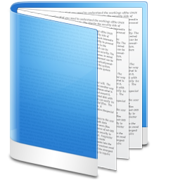 Blue folder file document doc paper