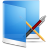 Folder blue app application software apps