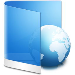 Folder blue web call