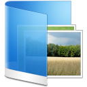 Folder blue picture