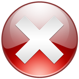Quit cancel delete sign close terminate error exit