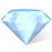 Blue gem diamond jewel