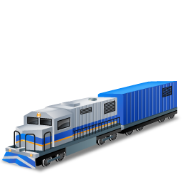 Diesellocomotive plane boxcar