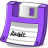 Floppy save purple