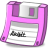 Floppy save pink