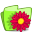 Folder flower red