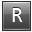 Letter grey r