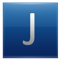 Letter blue j