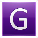 Letter violet g