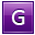 Letter violet g