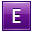 Letter violet letter p black