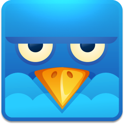 Logo angry social square twitter