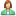 Green female user