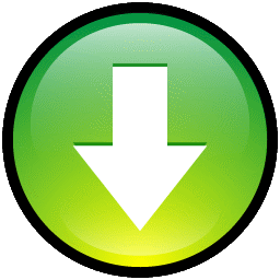 Button download down decrease green music arrow