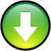 Button download down decrease green music arrow