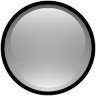 Button blank gray white button