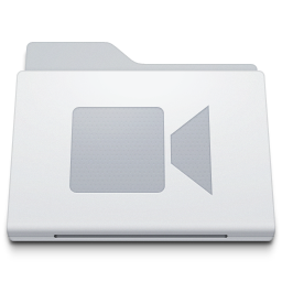 Video film movie folder movies white