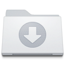 Folder down download decrease downloads white arrow