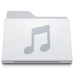 Folder music white