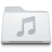 Folder music white