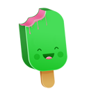 Cream happy ice