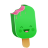 Cream happy ice