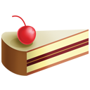 Cake slice birthday muffin