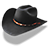 Hat cowboy black colt